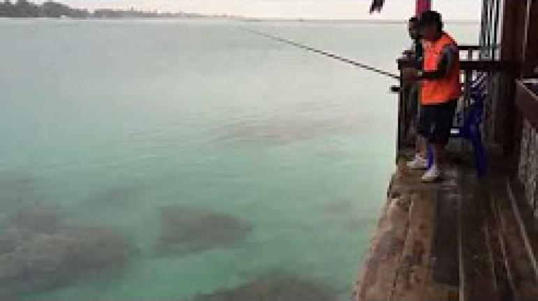 Memancing di Tidung Lagoon